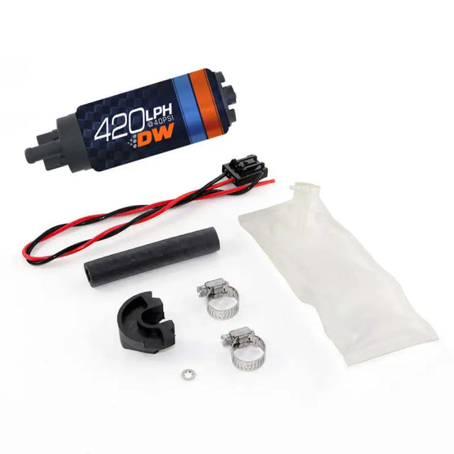 Deatschwerks DW420 Series 420lph In-Tank Fuel Pump w/ Install Kit For 94-02 Nissan S14/S15 - Delivery