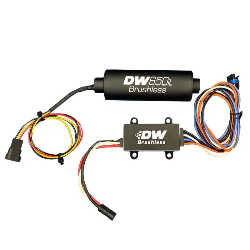 DeatschWerks DW650iL Series 650LPH In-Line External Fuel Pump with PWM Controller, suitable for RV, Automotive, Powersports, off-road, marine, exterior, truck accessories, interior, truck bed, RV parts, Truck & Automotive, AVADA - Best Sellers