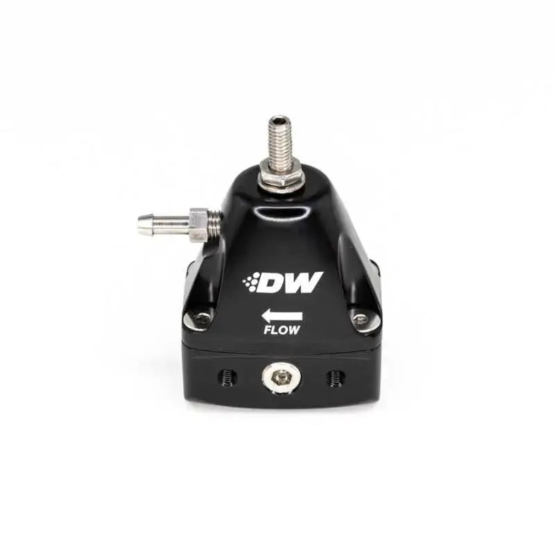 DeatschWerks DWR1000iL In-Line Adjustable Fuel Pressure Regulator - Black 