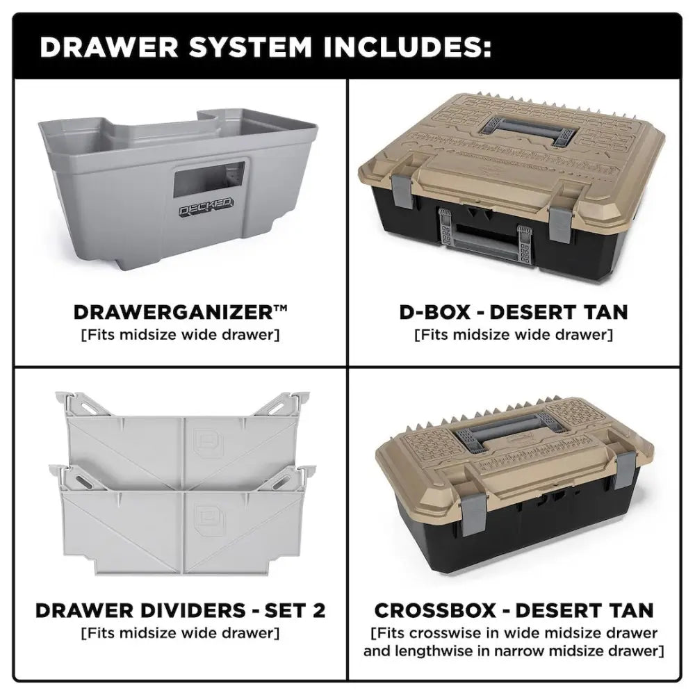 Decked Easy Access Bed Drawer MF4 - Ford Ranger 2019-Current BE