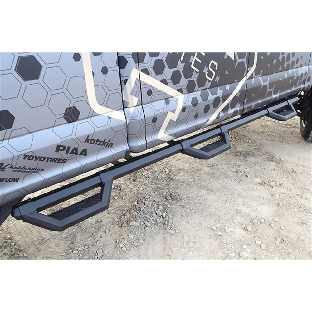 DEE ZEE Limited Lifetime Warranty Nerf Bar - Truck Wheel To Wheel DZ66341WTB - Running Board Hex Universal