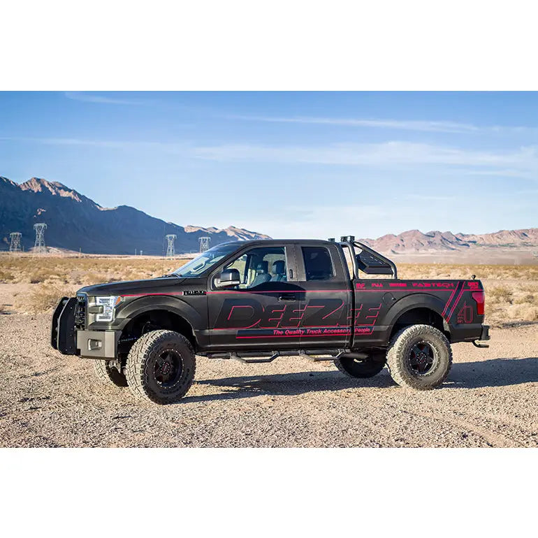 DEE ZEE Louvered Side Panels Truck Bed Bar DZ960050B - Black Sport