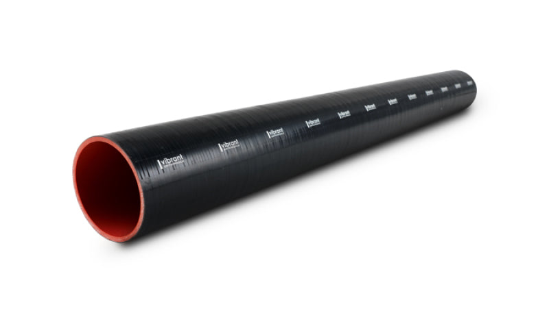 Vibrant 2707 Vibrant 4 Ply Reinforced Silicone Straight Hose Coupling - 2in I.D. x 36in long (BLACK)