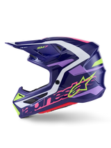 Sm7 Deed Helmet Purp/Pnk Glossy Sm - ALPINESTARS