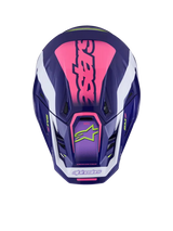 Sm7 Deed Helmet Purp/Pnk Glossy Sm - ALPINESTARS