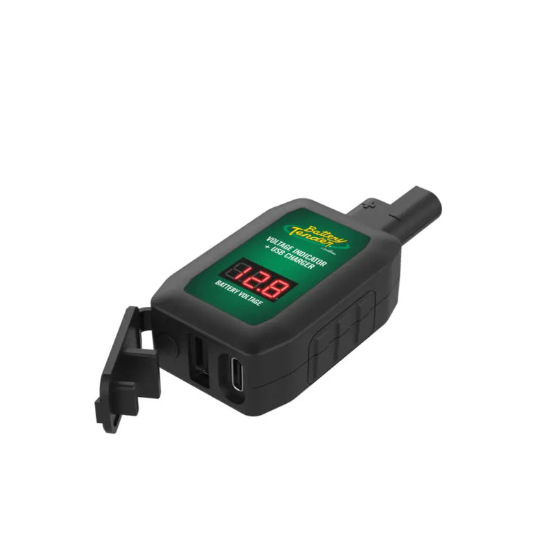 BATTERY TENDER 081-0159 LCD Voltage Monitor with USB and USB Type-C Charging Adapters