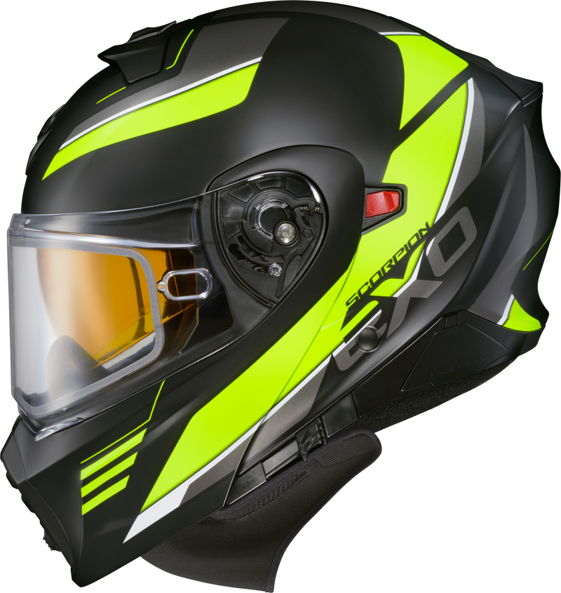 93-1036-EC Scorpion Exo Exo-Gt930 Cold Weather Helmet Modulus Hi-Vis Xl (Electric)