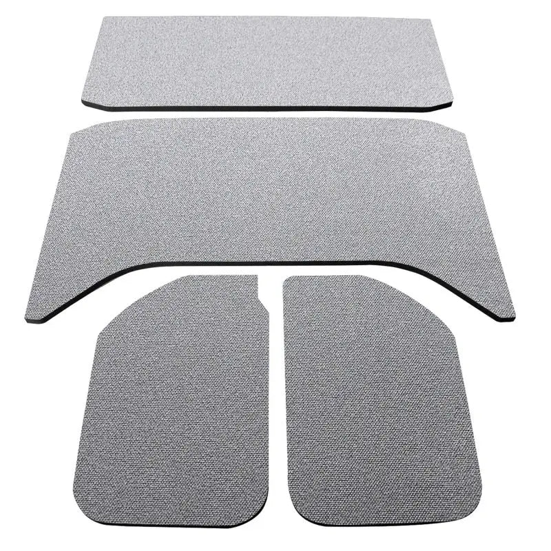 Gray textured floor mats for Jeep Wrangler JK 4-Door headliner upgrade
