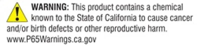 California Proposition 65 warning on DEI 11-18 Jeep Wrangler JK 4-door headliner