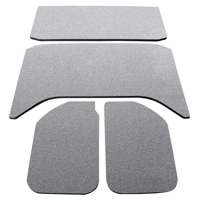 Gray textured floor mats for Jeep Wrangler JK 4-Door headliner upgrade