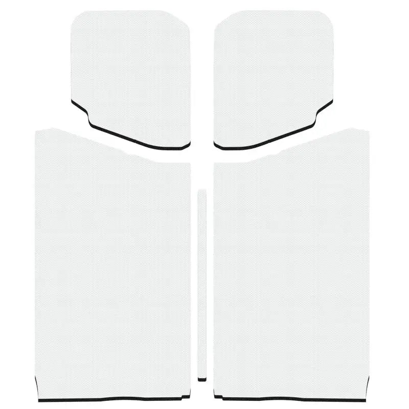DEI 18-23 Jeep Wrangler JL 2-Door Boom Mat Headliner - 5 Piece - White - 50190