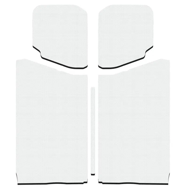 DEI 18-23 Jeep Wrangler JL 2-Door Boom Mat Headliner - 5 Piece - White - 50190