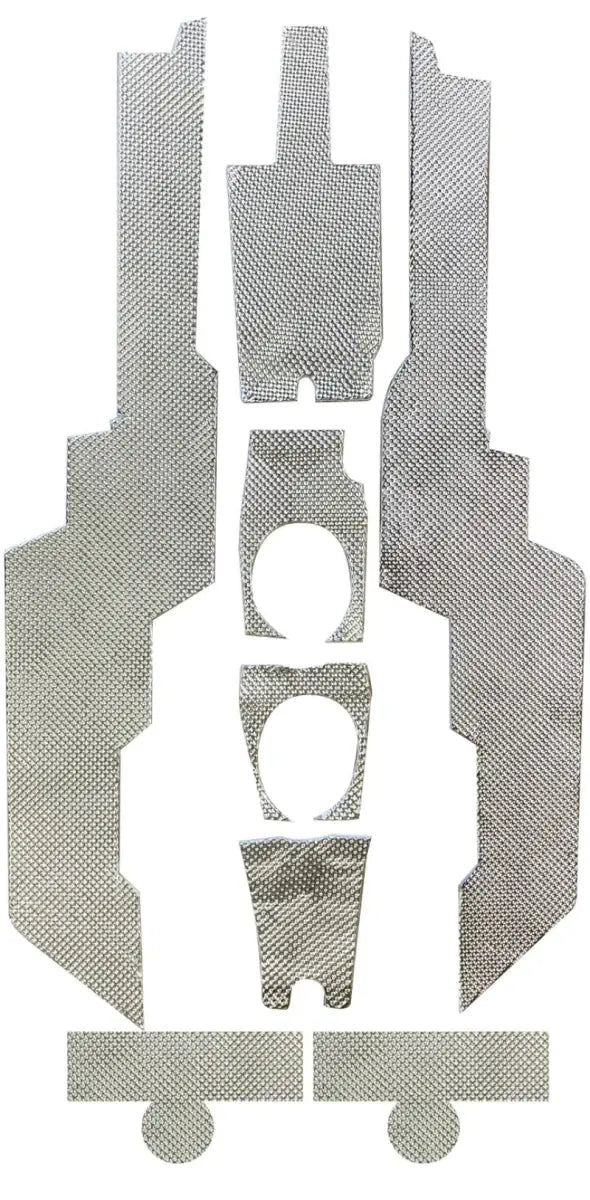 Carpet floor mat set for Polaris RZR XP 4 with center console heat control kit