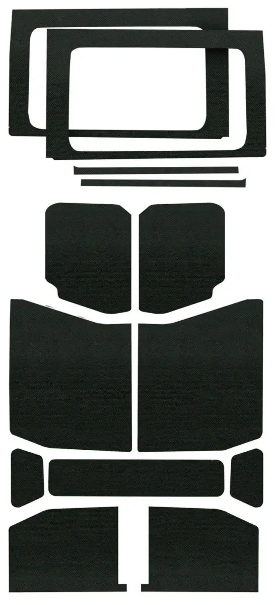 DEI 2018-Up Jeep Wrangler JL 4-Door Headliner Complete Kit 13-pc - Black - Truck & Automotive