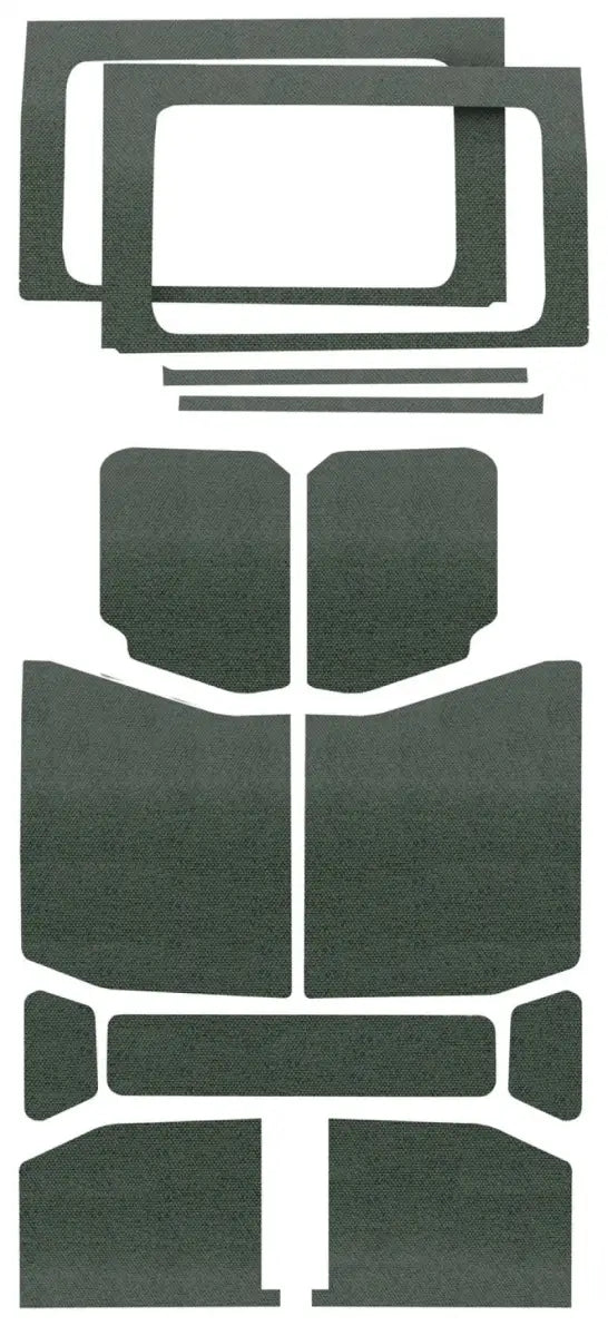 DEI 2018-Up Jeep Wrangler JL 4-Door Headliner Complete Kit 13-pc - Gray - Truck & Automotive