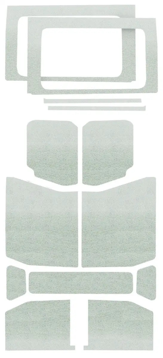 DEI 2018-Up Jeep Wrangler JL 4-Door Headliner Complete Kit 13-pc - White - Truck & Automotive