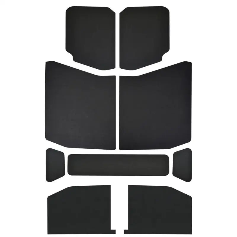 DEI 2018-Up Jeep Wrangler JL 4-Door Leather Look Headliner 9-pc - Black - Truck & Automotive