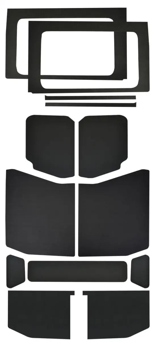 Black automotive sound deadening kit for Jeep Wrangler JL headliner complete kit improve soundproofing