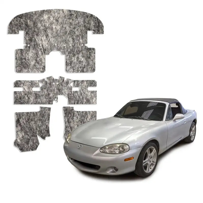 DEI 90-05 Mazda Miata NA & NB Under Carpet Interior Insulation Kit - 1/2in Thick - Truck Automotive