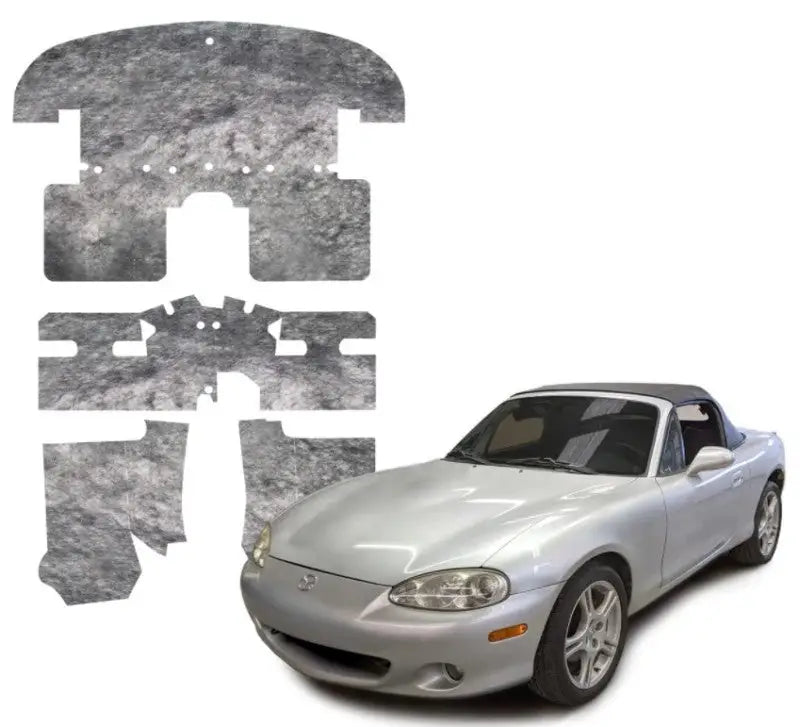 DEI 90-05 Mazda Miata NA & NB Under Carpet Interior Insulation Kit - 1/2in Thick - Truck Automotive