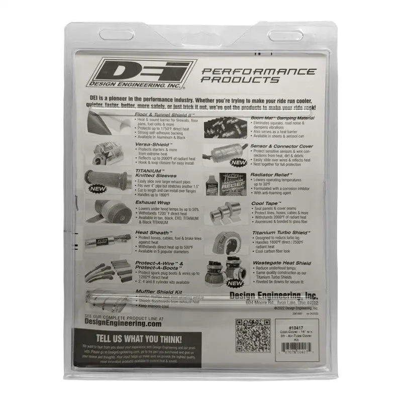 DEI Cool-Cover 14in w x 3ft - Air-Tube Cover Kit - Truck & Automotive