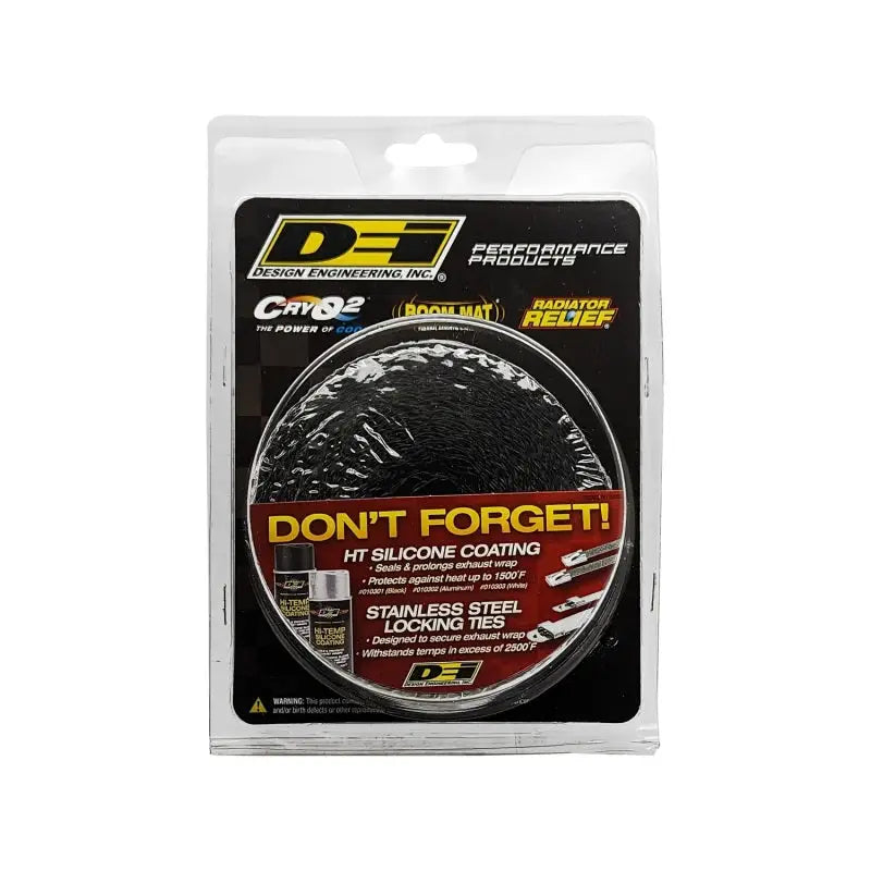 DEI Exhaust Wrap 2in x 25ft - Titanium - Black - Truck & Automotive