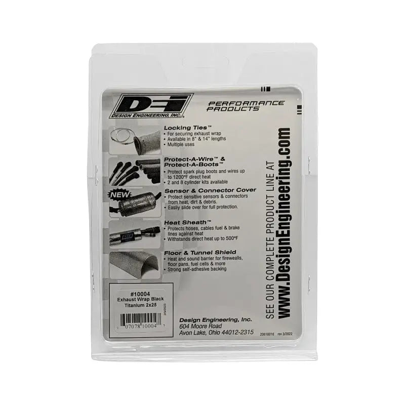 DEI Exhaust Wrap 2in x 25ft - Titanium - Black - Truck & Automotive