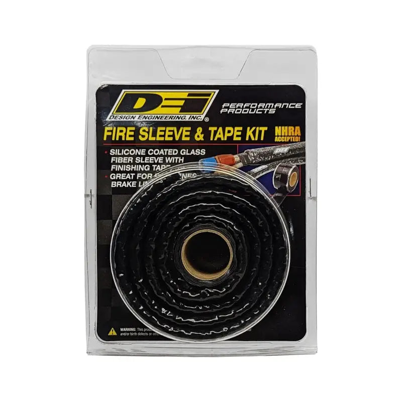 DEI Fire Sleeve and Tape Kit 3/8in I.D. x 3ft - Truck & Automotive