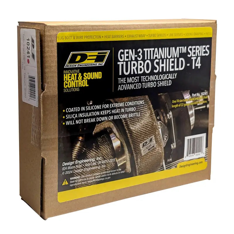 DEI 10241 DEI Gen-3 Turbo Shield T4 - Shield Only - Titanium