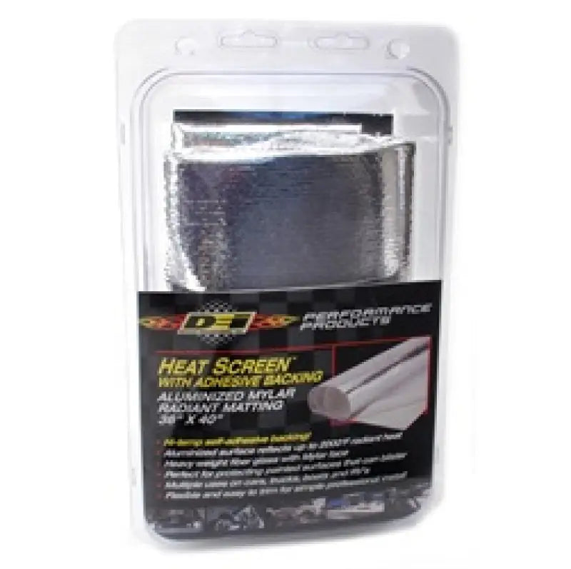 DEI Heat Screen 36in x 40in - Mylar Radiant Glass Fiber Matting w/ Adhesive Backing - Truck & Automotive