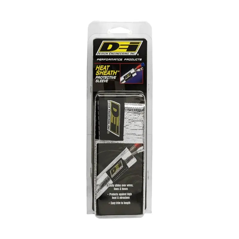 DEI Heat Sheath 1-1/4in I.D. x 3ft - Aluminized Sleeving- Sewn Edge - Truck & Automotive