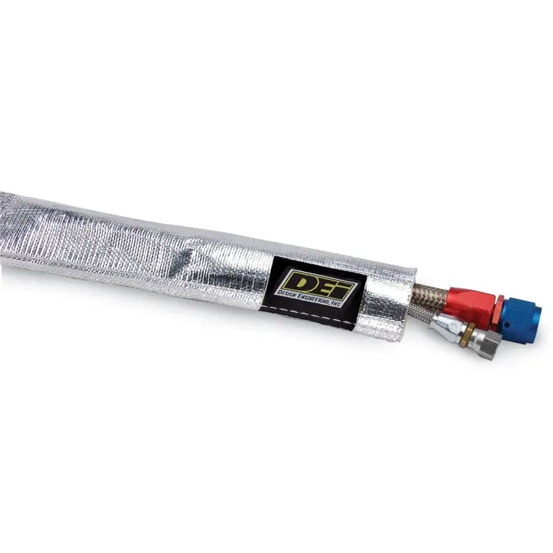 DEI Heat Sheath 1/2in I.D. x 3ft - Aluminized Sleeving- Sewn Edge - Truck & Automotive