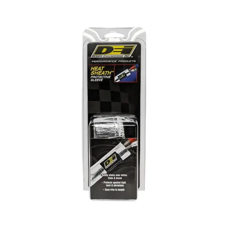 DEI Heat Sheath 1/2in I.D. x 3ft - Aluminized Sleeving- Sewn Edge - Truck & Automotive