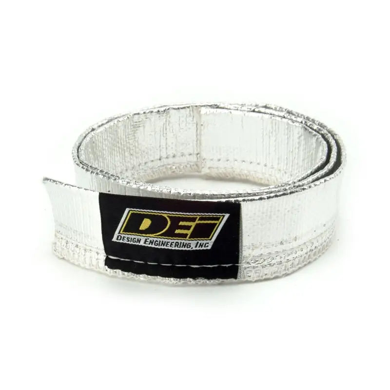 DEI Heat Sheath 3/4in x 3ft - Aluminized Sleeving- Sewn Edge - Truck & Automotive