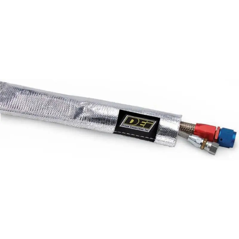 DEI Heat Sheath 3/4in x 3ft - Aluminized Sleeving- Sewn Edge - Truck & Automotive