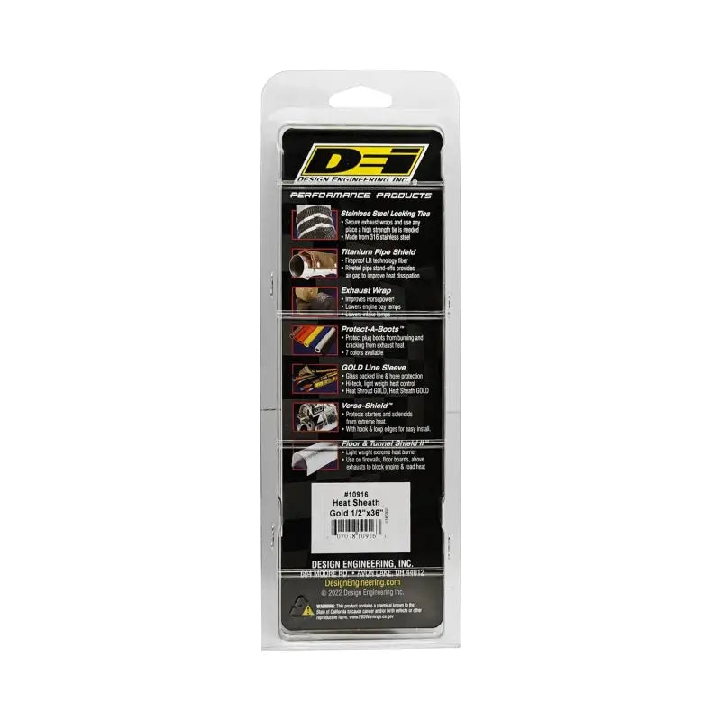 DEI Heat Sheath GOLD 1/2in x 36in - Truck & Automotive