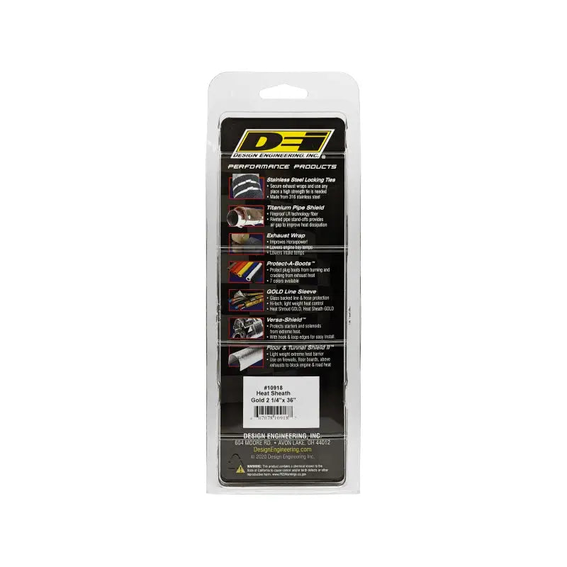 DEI 10918 DEI Heat Shroud GOLD 2-1/4in x 36in