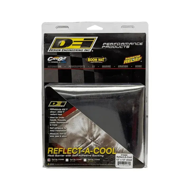 Reflect-A-Cool heat barrier 12in x 12in sheet for thermal insulation, easy to install