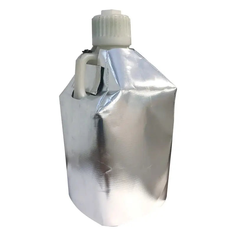 Insulated liquid container with DEI Reflective Fuel Can Cover 5 Gallon Square Scribner Utility Can
