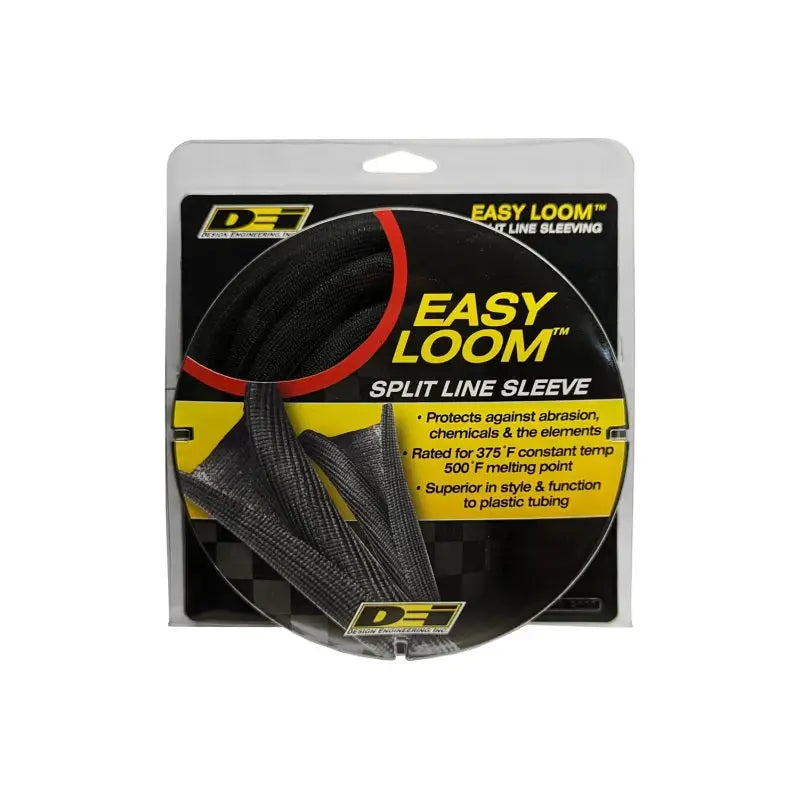 DEI Split Wire Sleeve Easy Loom 13mm-1/2in x 12 Black - Truck & Automotive