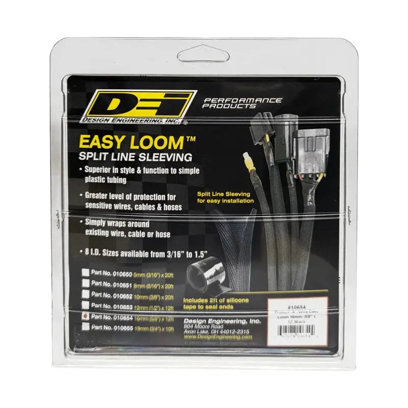 Easy Loom split line sleeving on DEI split wire for neat wiring and protection