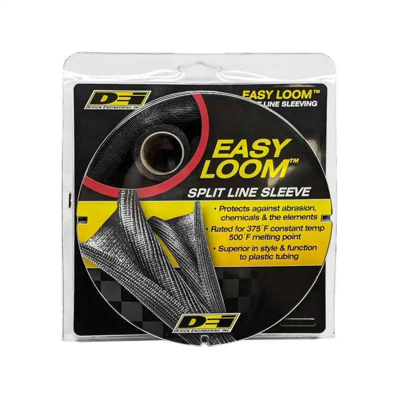 DEI 10655 DEI Split Wire Sleeve Easy Loom 19mm-3/4in x 10 Black