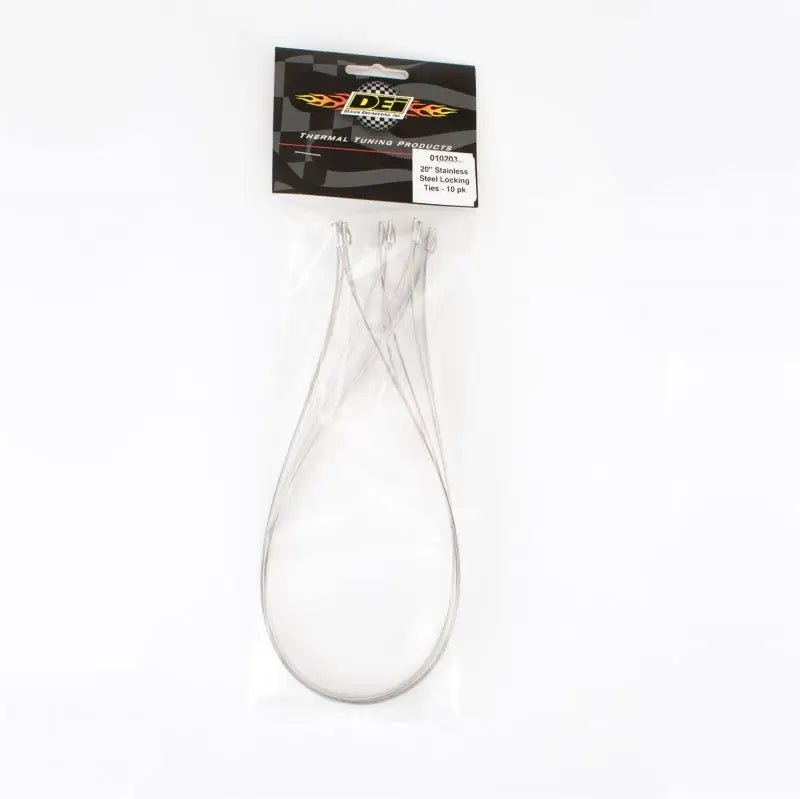 DEI Stainless Steel Locking Tie 20in - 10 per pack - Truck & Automotive