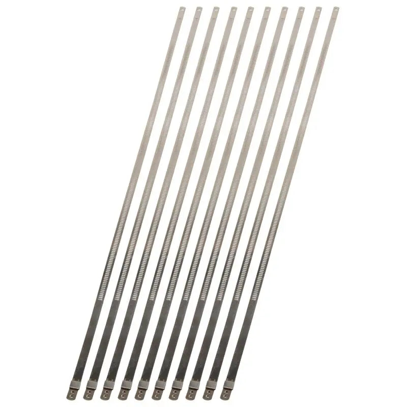 Stainless steel cable ties from DEI Stainless Steel with positive locking for heavy-duty use