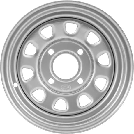 Delta Steel Wheel Silver 12x7 4 + 3 4/137 12mm - Powersports