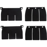 MOTO TASSINARI Delta System Replacement Petals Black for Powersports
