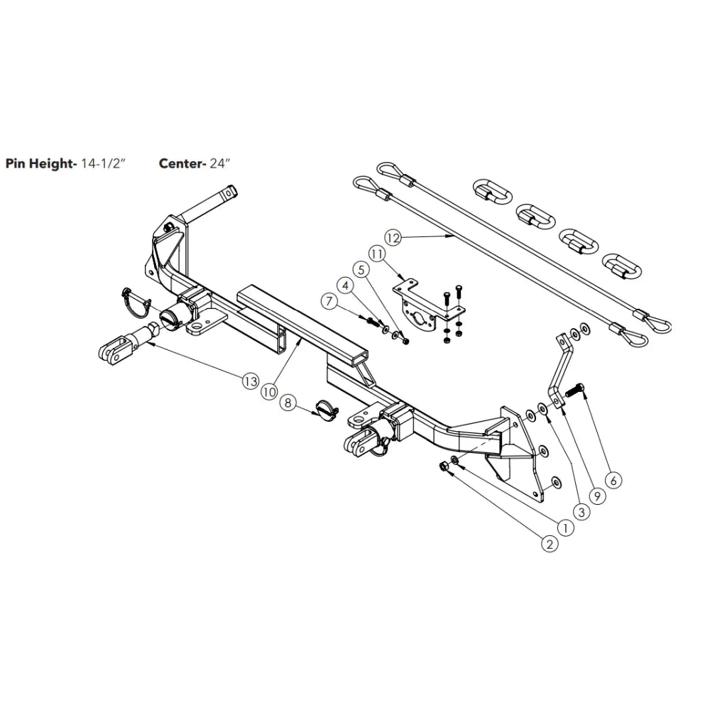 Demco 9519366 Vehicle Baseplate