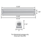 Derale Dual Pass Cooler Design Fluid Cooler 13260 - 12 2Pass Heat Sink