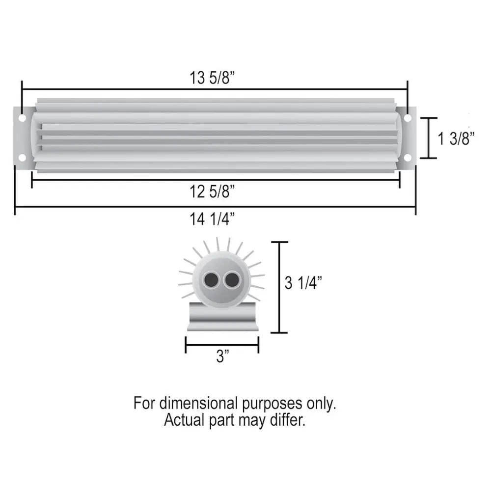 Derale Dual Pass Cooler Design Fluid Cooler 13260 - 12 2Pass Heat Sink