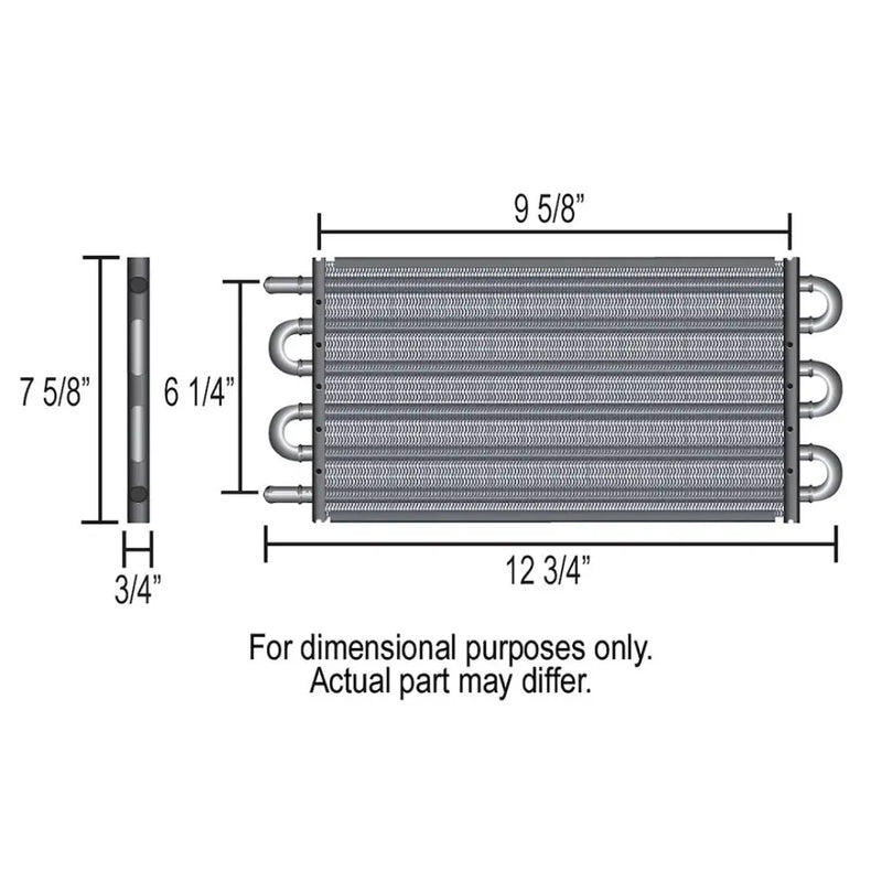 Derale Extruded Plastic Cooling Fin Guards Fluid Cooler 13731 - Pass Econo-Cool Replc